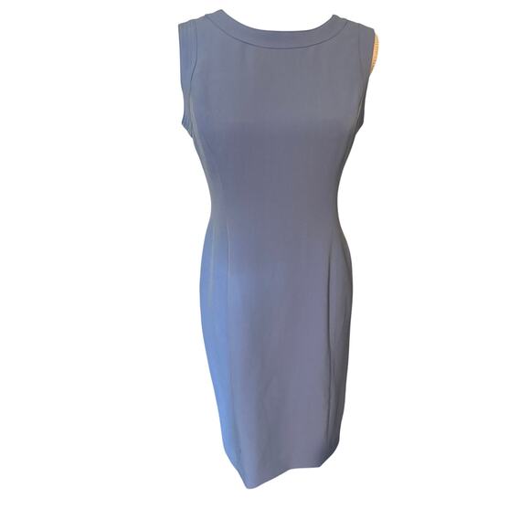Kasper Women’s Light Blue Sheath Dress - size 4P - workwear, business - Picture 2 of 7